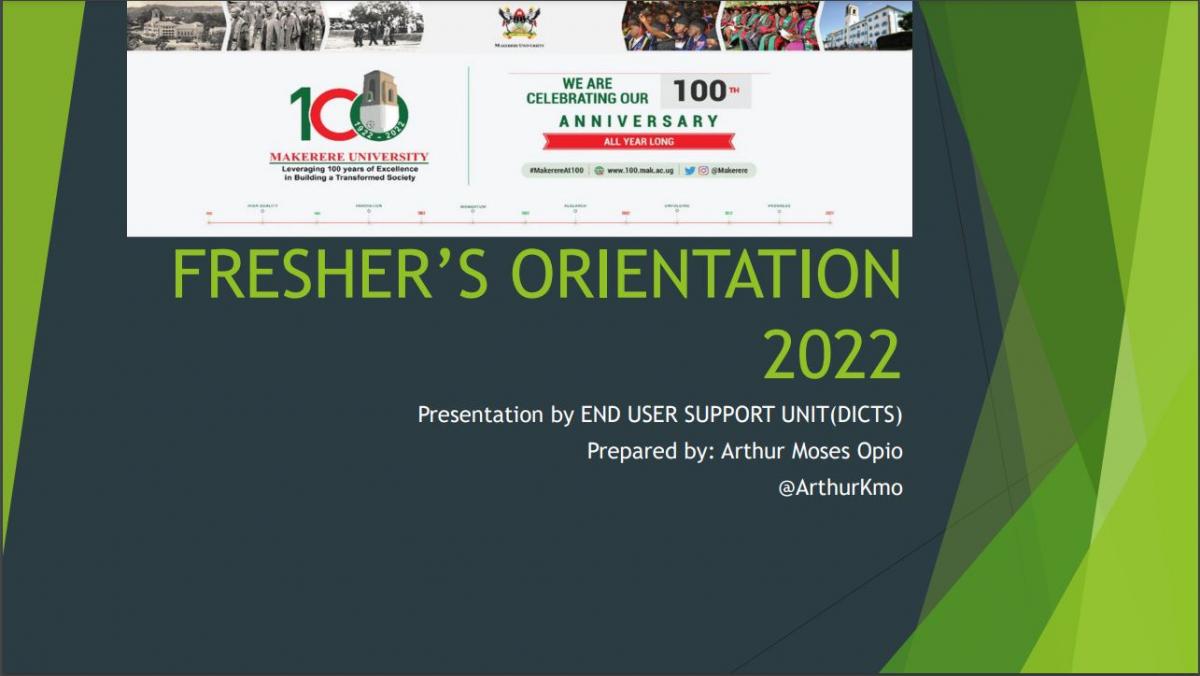 Freshers' Orientation